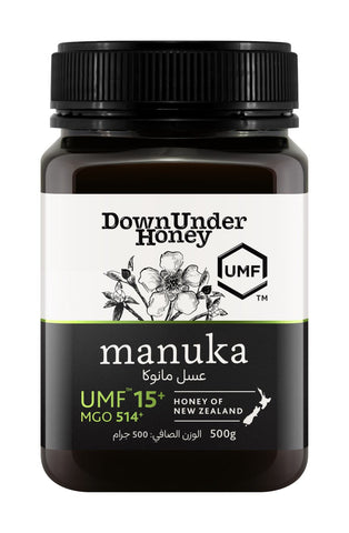 Down Under Manuka UMF™ 15+MGO 514+ Honey of New Zealand (Monofloral) - 500g