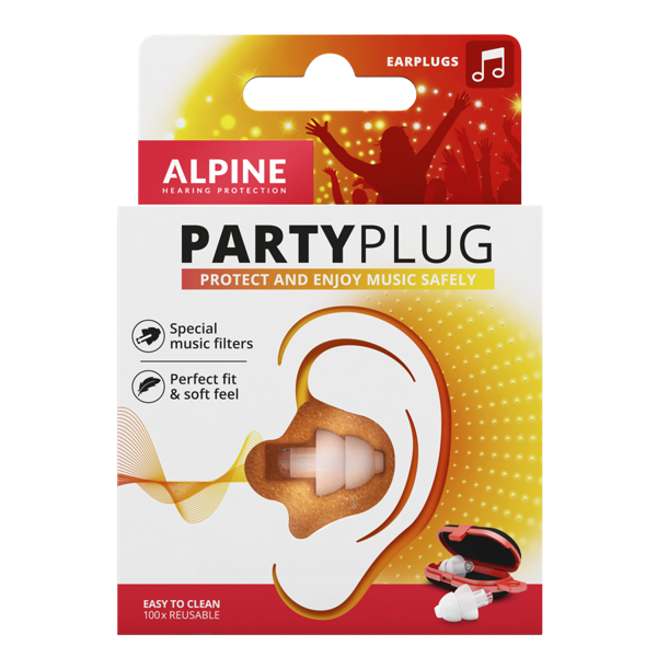 Alpine Partyplug Party Earplugs Transparant- 1 Pair