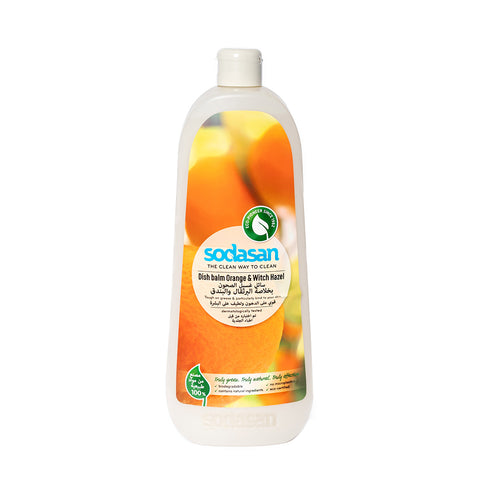 Sodasan 100% Natural Dish Balm Orange And Hazel 1 Liter