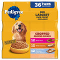 Pedigree Chopped Ground Dinner, Variety Pack 375g (36pk)