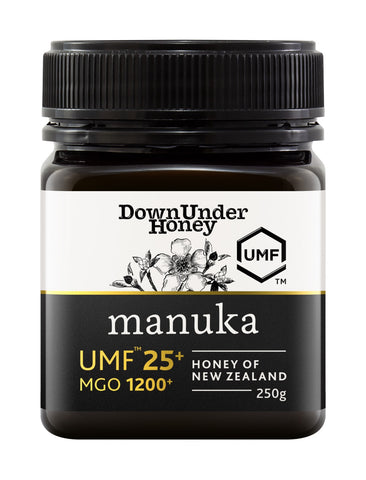 Down Under Manuka UMF™ 25+MGO 1200+ Honey of New Zealand (Monofloral) - 250g