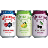 Waterloo Sparkling Water Summer berry, Lemon Lime, Black Cherry Variety Pack 355 ml, 24 pk - image 4