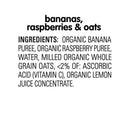 HappyBABY Organic Bananas, Raspberries & Oats Pouch 113g - image 2