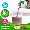 Orgain Organic Nutrition 16g Grass- Fed Protein Shake, Creamy Chocolate Fudge, 330ml (12 pk) - image 3