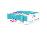 Evian Sparkling Carbonated Natural Mineral Water Can, (Pack of 24) 330ml