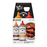 Kinder’s Sticky Honey BBQ Wing Sauce and Sweet & Tangy Dipping Sauce Twin Pack - 887g