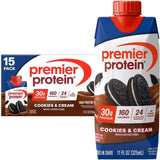 Premier Protein 30g High Protein Shake, Cookies and Cream, 325ml (15 pk)