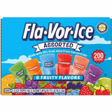 Fla-Vor-Ice Assorted Fruit Flavors Ice Pops – 200 Pack
