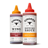 Kinder’s Sticky Honey BBQ Wing Sauce and Sweet & Tangy Dipping Sauce Twin Pack - 887g