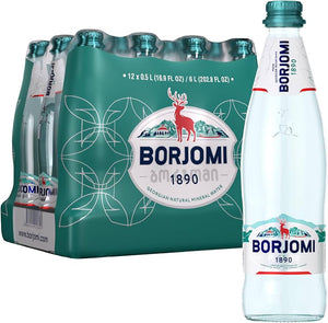 Borjomi Sparkling Natural Mineral Water Pet Bottle 500ml x 12