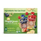 HappyBABY Organics Clearly Crafted Fruit & Oat Pouches Variety Pack, 113g (12pc) - image 8