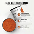 AWAFI MILL Halim Seeds 100g | Garden Cress | Aliv | Lepidium sativum