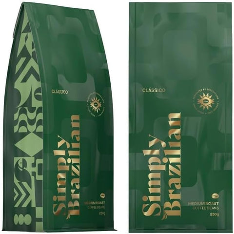 Simply Brazilian Classico Medium Roast Coffee Beans 250g