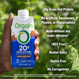 Orgain 20g Clean Protein Grass Fed Shake, Creamy Chocolate Fudge 330ml - image 2