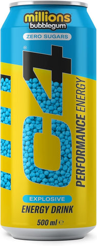 Cellucor C4 Original Carbonated Energy Drink, Millions Bubblegum, 500ml