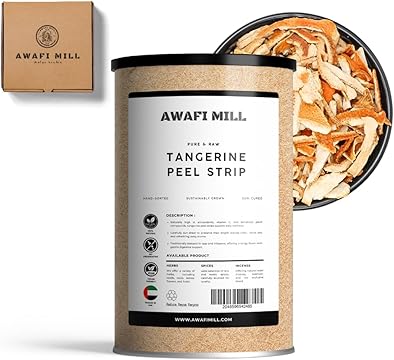 AWAFI MILL Dried Tangerine Peel Strip Orange Peel - 100 g | 3.5 Oz
