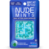 Nude Mints Dual Action Liquid (30) Capsules Peppermint 1.77g