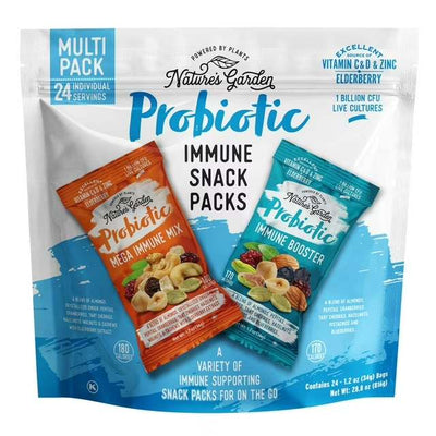 Nature's Garden Probiotic Immune Booster Trail Mix, Variety Pack, 816g - 24 pk.