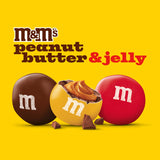 M&M’s Peanut Butter & Jelly Candy Bulk Box, 1.63 Oz Single Size Bags (Pack of 24)
