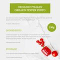 Mr Organic - Organic NAS Grilled Pepper Pesto 130g - image 3