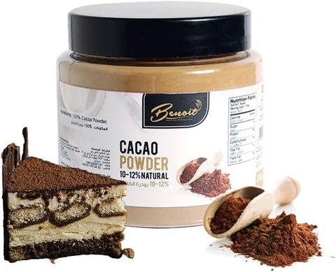 Benoit Plant Based, Raw, Paleo & Vegan 10 - 12% Natural Cacao Powder 200g