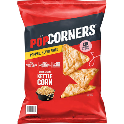 Popcorner Sweet & Salty Kettle Corn Popped Corn Chips, 28.3g