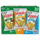 Sensible Portions Veggie Straws Sea Salt, Cheddar Cheese, Zesty Ranch Variety Pack 30 Bags