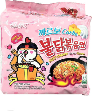 Bingmone Buldak Carbonara Spicy Hot Chicken Ramen 142g