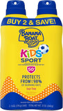 Banana Boat Sport Kids Sunscreen Spray SPF 50, Twin Pack
