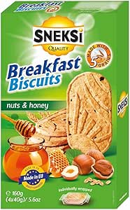 Sneksi Breakfast Nuts & Honey Biscuits 160g