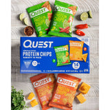 Quest Tortilla Style 18-20g Protein Chip Variety Pack 32g (Chili Lime and Nacho Cheese) 14 Pieces - image 4