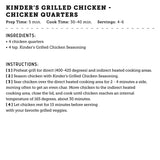 Kinder's Grilled Chicken Seasoning 260g