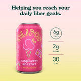 Olipop Prebiotic Raspberry Sherbet Soda Can 355ml
