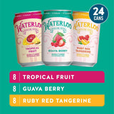 Waterloo Sparkling Water Variety Pack 355ml (TROPICAL-GUAVA-RUBY) 24 pk - image 3