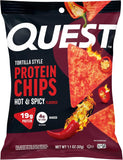 Quest Tortilla Style 19g Protein Chip Hot & Spicy Flavored 32g