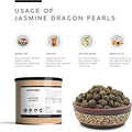 AWAFI MILL Jasmine Dragon Pearl Chinese Tea - 100 g | 3.5 Oz - image 2