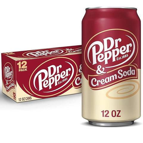 Dr pepper Cream soda Can 355ml x 12Pcs