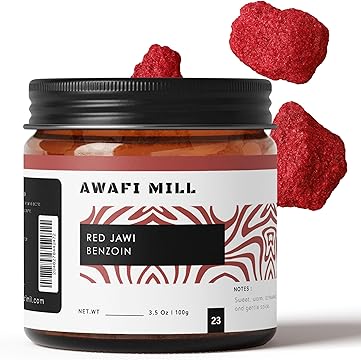AWAFI MILL Red Jawi Incense | Red Jawi Benzoin - 100 g | 3.5 Oz