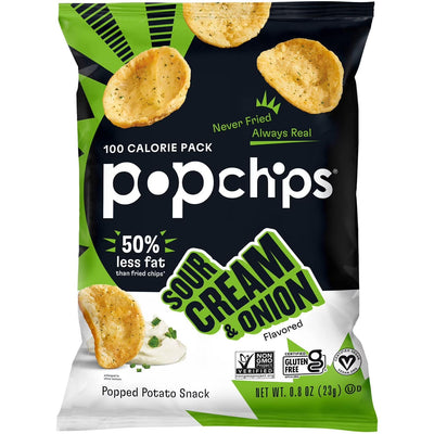 Popchips Sour Cream & Onion Flavored Potato Chips 23g