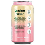 Bloom Pop Strawberry Cream Prebiotic Soda 355ml - image 2
