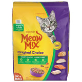 Meow Mix Original Choice Flavor Adult Dry Cat Food, Heart Healthy & Oral Care Formula - 14.5 kg (XXL)