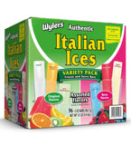 Wyler's Authentic Italian Ices Variety Pack Freeze & Serve Bars – 96 Count