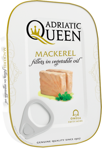 Adriatic Queen Mackerel fillets in Vegetable Oil 105g