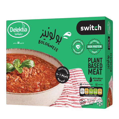 Delektia Switch Bolognese Frozen Meal 500g