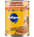 Pedigree Chopped Ground Dinner Can With Chicken 375g
