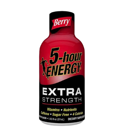 5-Hour Energy Shot, Extra Strength, Berry Flavor Sugar Free 57ml