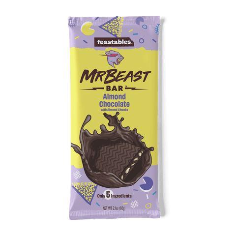 Feastables MrBeast Almond Chocolate Bar 60g