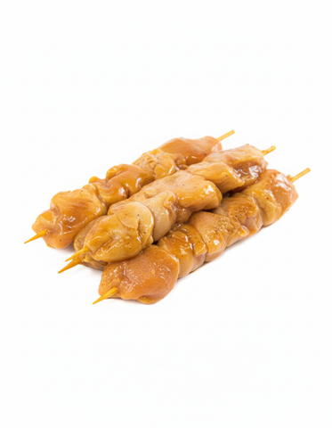 3 Skewers Marinated Chicken Breast  with Garlic and light yogurt 300g