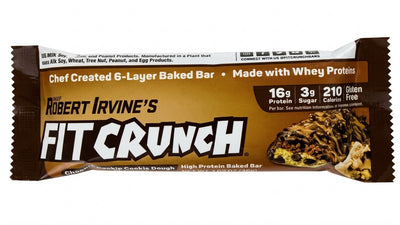 FITCRUNCH Chocolate Chip Cookie Dough High Protein Baked Bar 46g