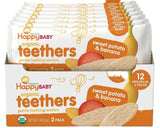 HappyBABY Organic Teethers 4g, Sweet Potato & Banana - Pack of 12